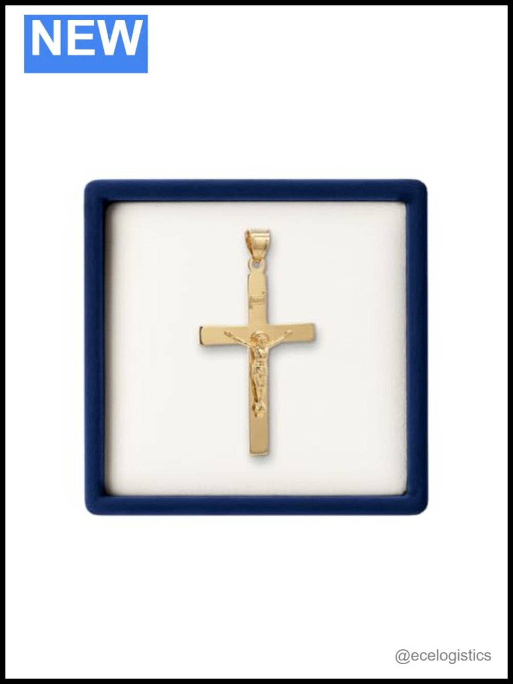 14K Gold-Filled Crucifix Pendant, 1.25 Inch, Traditional Religious Jewelry
